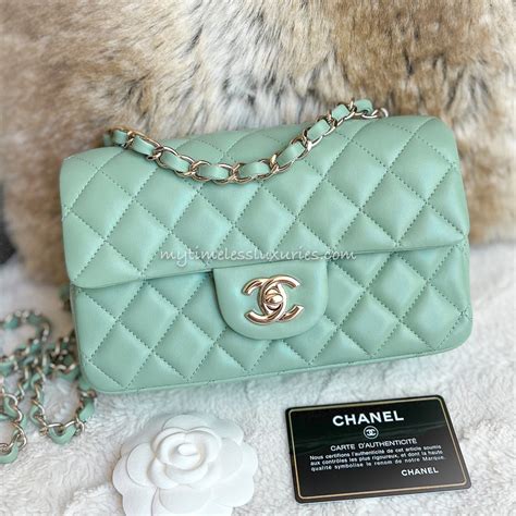 green chanel bag tote|mint green chanel bag.